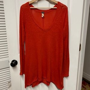 Free People Tunic-like Long Sleeve Vneck